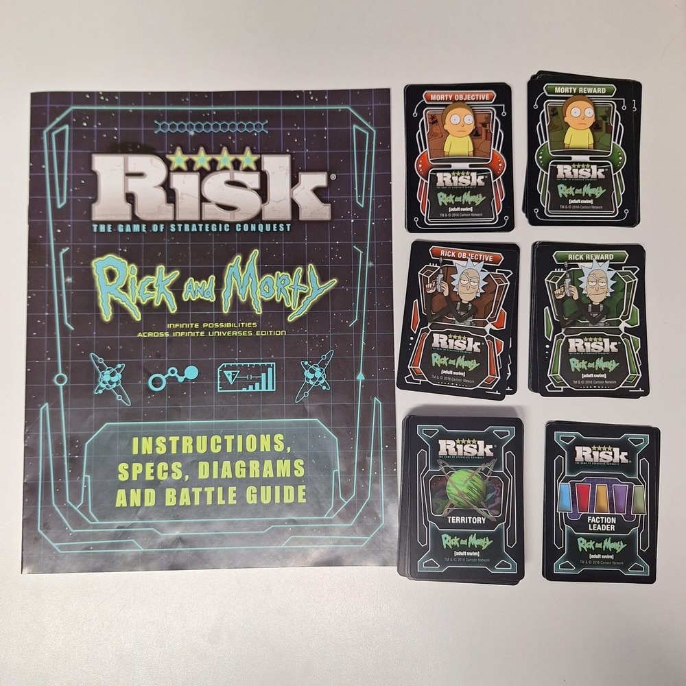 Risk The Game Rick Morty Infinite Possibilities Across Universes Board‎ Game